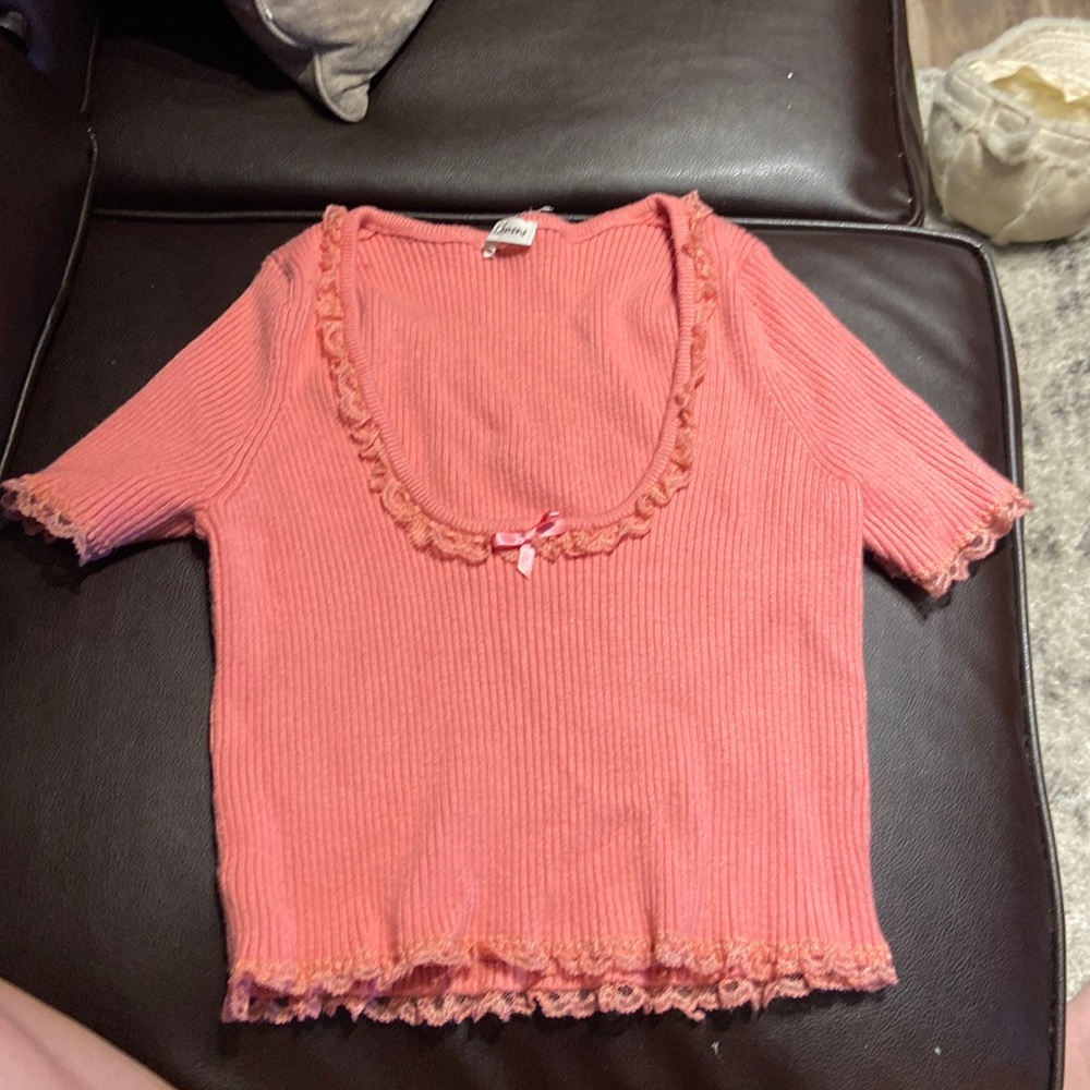 Pink vintage crop